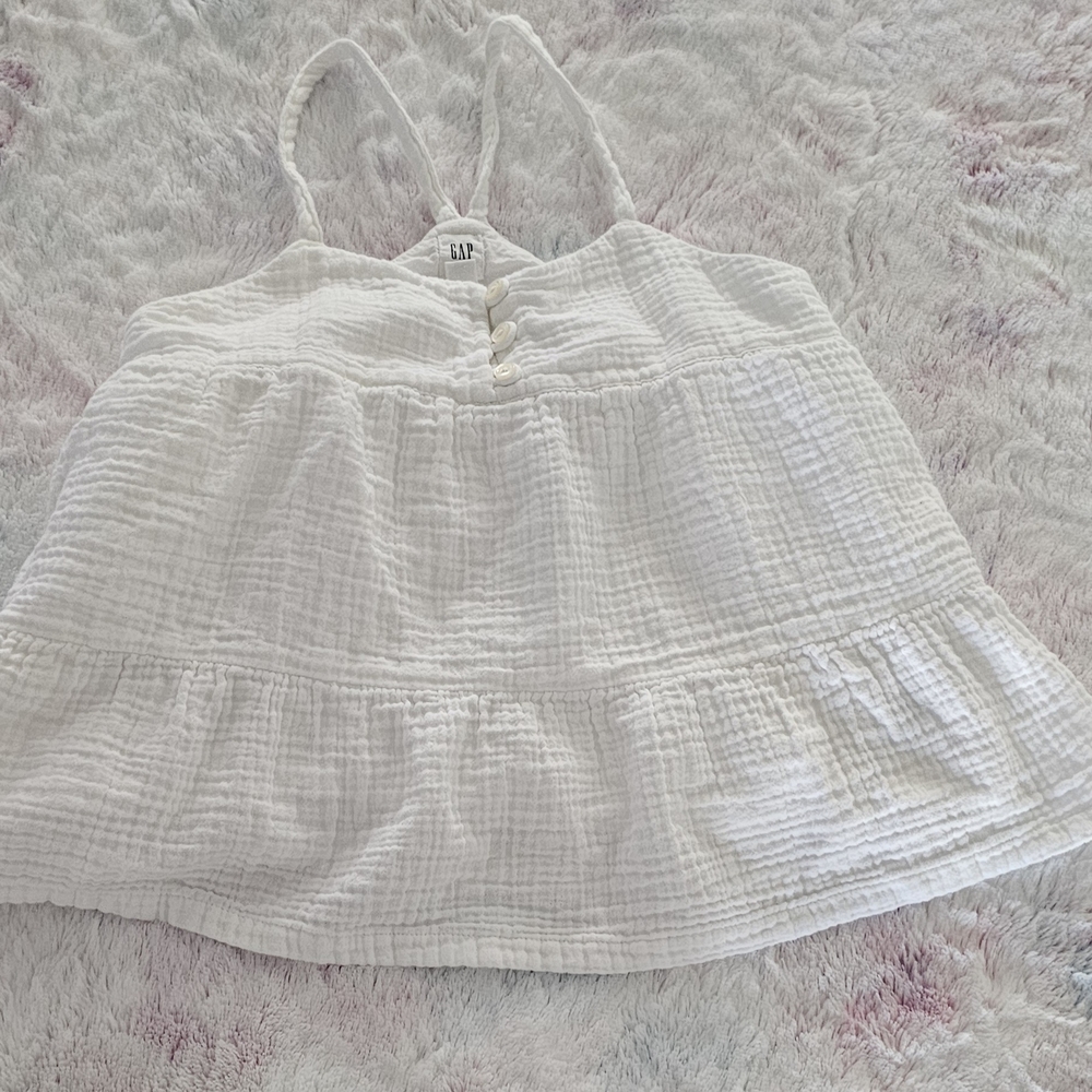 GAP White Sleeveless Top